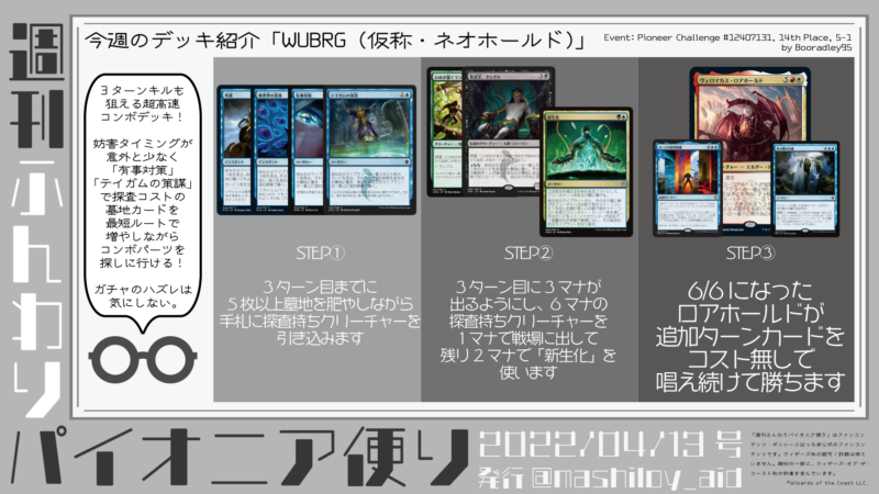 MtGパイオニアデッキ紹介】スゴいぞ！ネオ剥ぎラクサ！～新生化魂剥ぎ